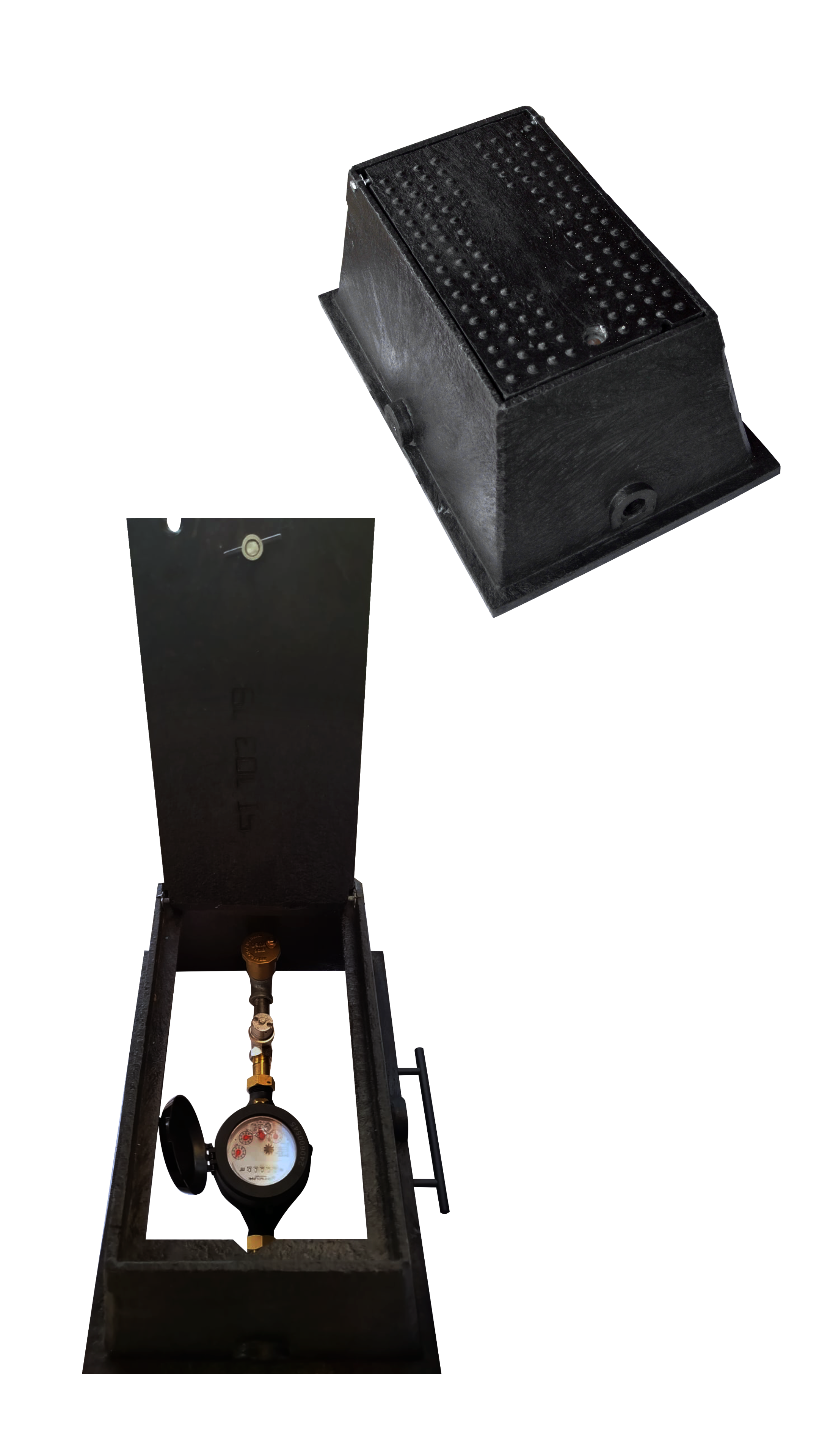 Registro rectangular de polietileno