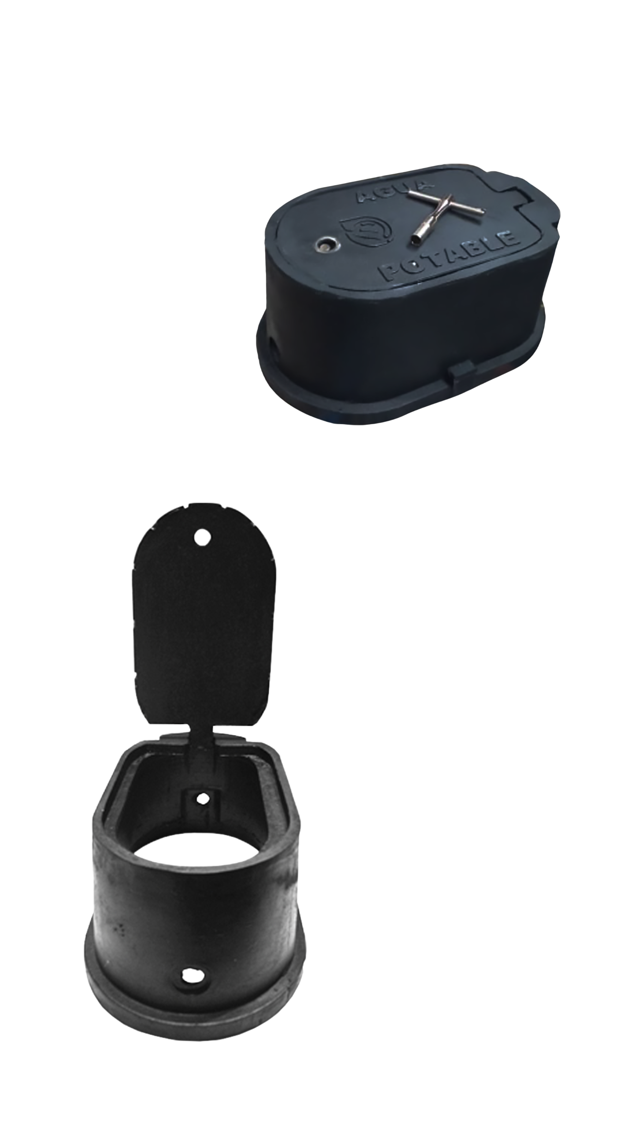 Registro ovalado de polietileno para medidor